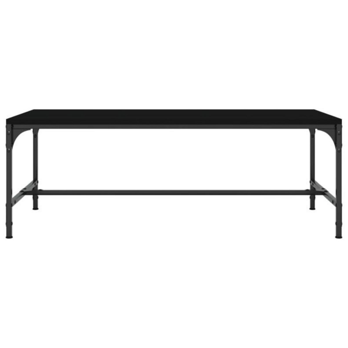 VIDAXL Table basse Noir 100x50x35 cm Bois d ingénierie