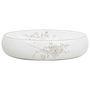 Voir la diapositive 3 : VIDAXL Vasque a poser blanc ovale 59x40x15 cm ceramique
