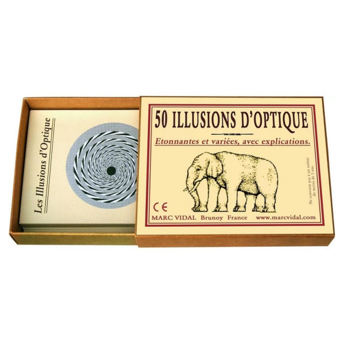 MARC VIDAL Boite de 50 illusions d'optique