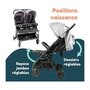 Voir la diapositive 5 : BAMBISOL Bambisol - DS209 GRIS NOIR - Poussette Double Cote a Cote | Pour Jumeaux des la Naissance, Pliage Ultra-Compact | Noir Gris