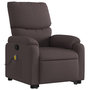 Voir la diapositive 4 : VIDAXL Fauteuil inclinable de massage Marron fonce Tissu