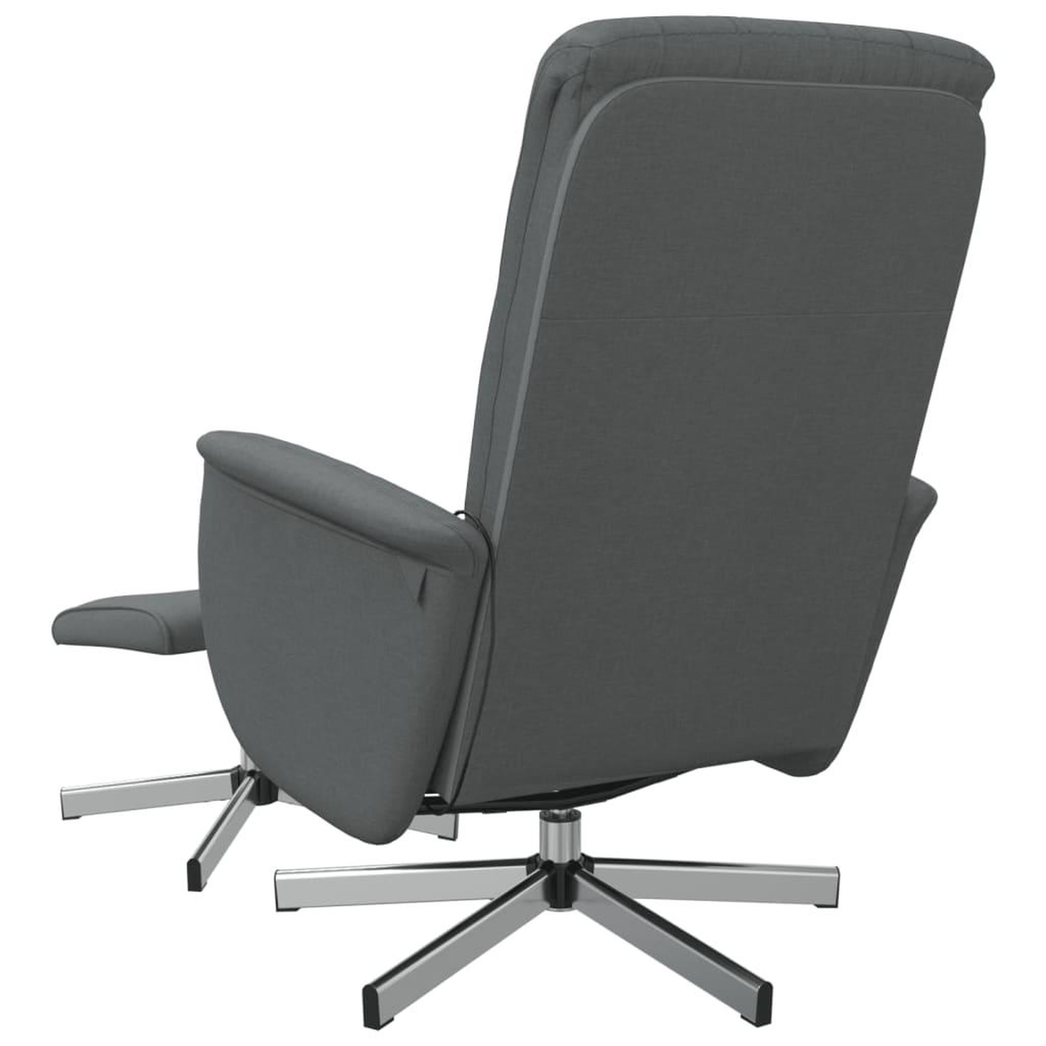 Voir la diapositive 5 : VIDAXL Fauteuil de massage inclinable et repose-pieds gris fonce tissu