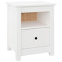 Voir la diapositive 5 : VIDAXL Tables de chevet 2 pcs Blanc 40x35x49 cm Bois de pin massif