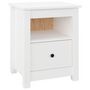 Voir la diapositive 5 : VIDAXL Tables de chevet 2 pcs Blanc 40x35x49 cm Bois de pin massif
