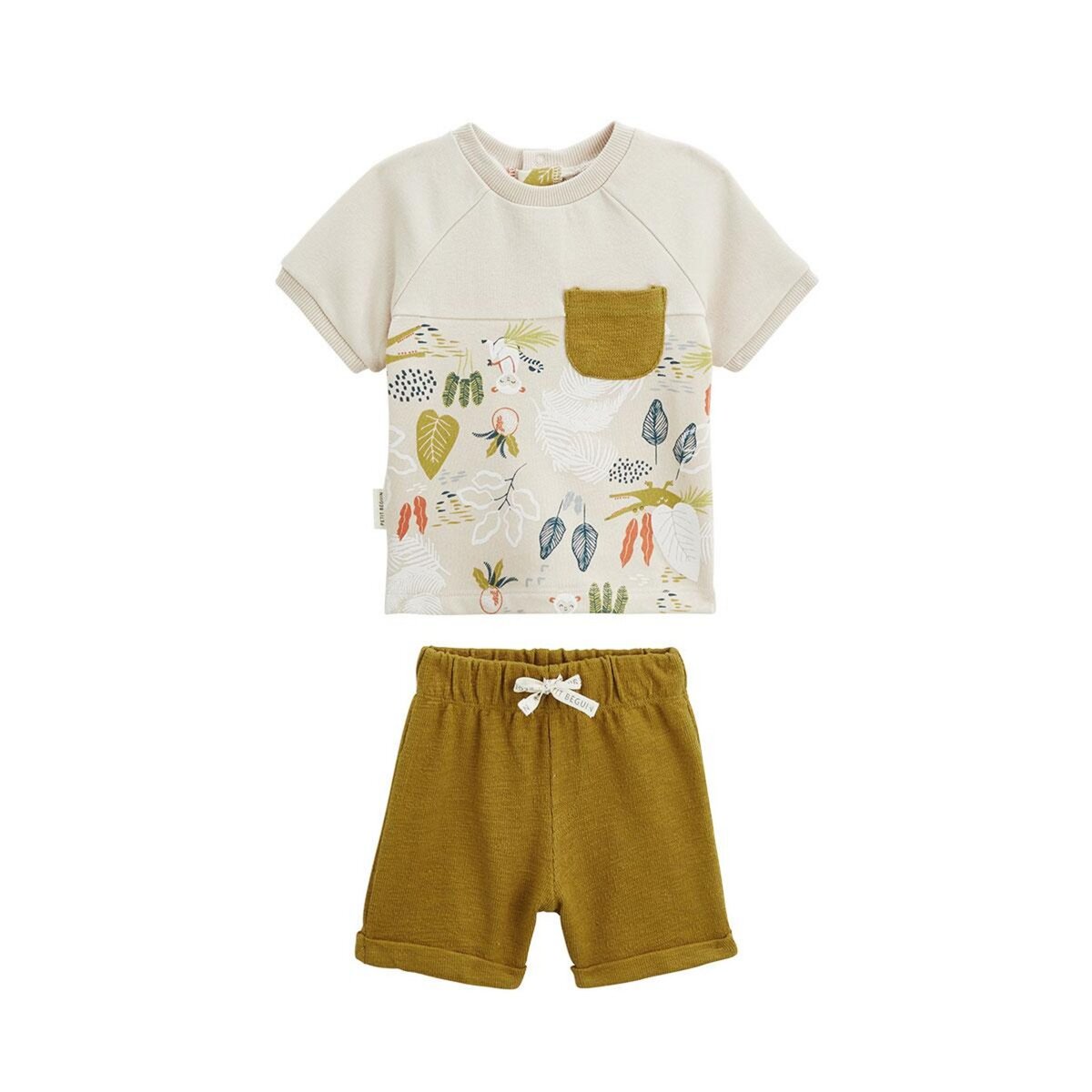 Petit Béguin Ensemble enfant t-shirt et short Costa