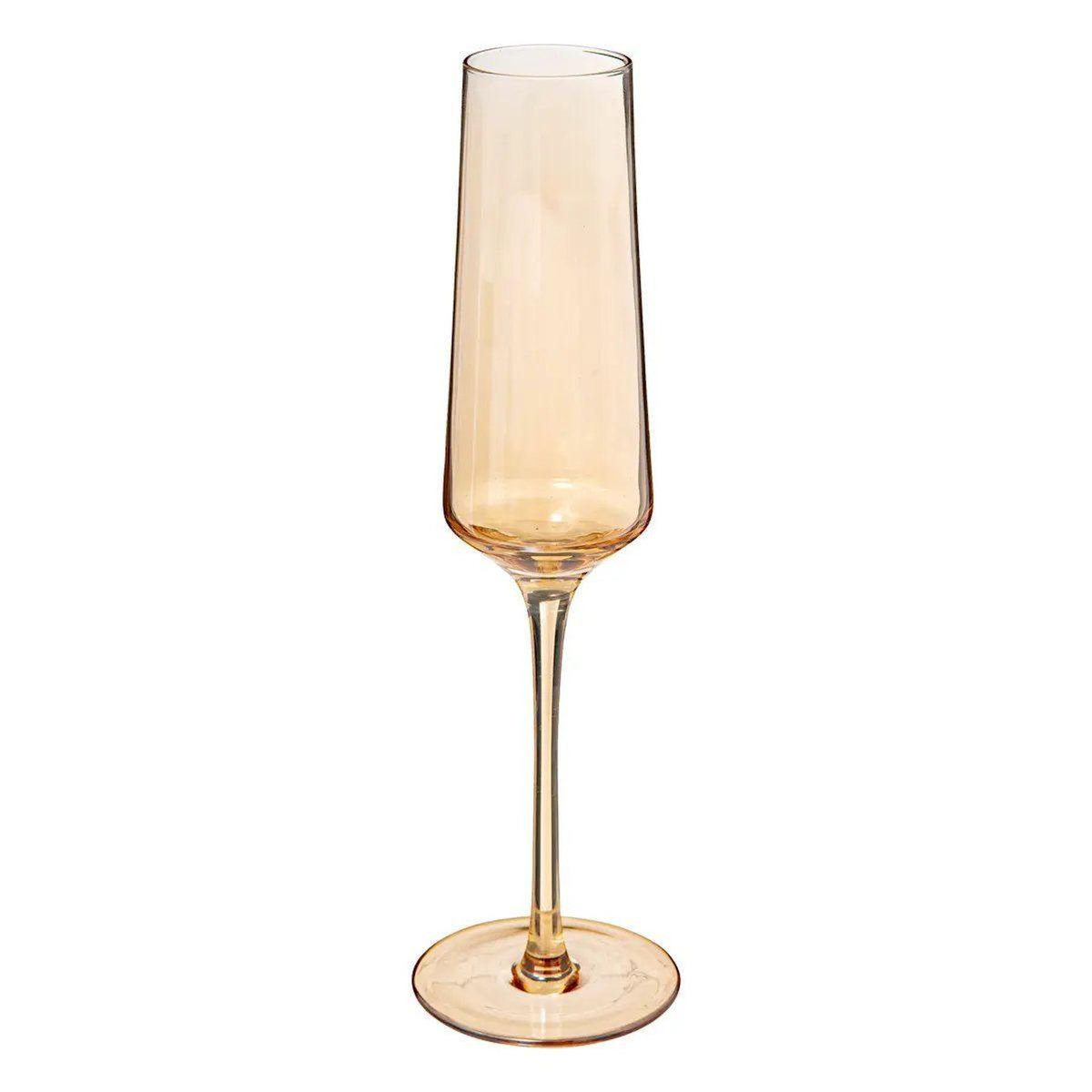 SECRET DE GOURMET Lot de 6 Flûtes à Champagne  Olga  16cl Ambre