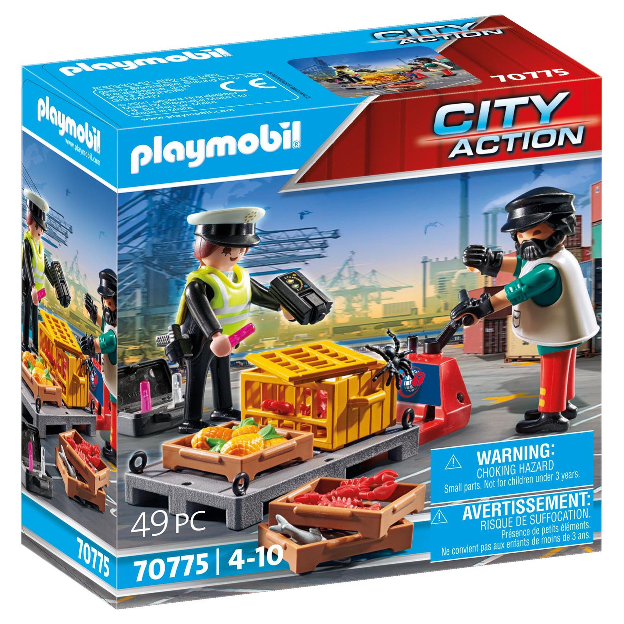 Voir la diapositive 1 : PLAYMOBIL 70775 - CITY Action - Ouvrier et douanière