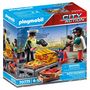 Voir la diapositive 1 : PLAYMOBIL 70775 - CITY Action - Ouvrier et douanière