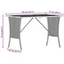 Voir la diapositive 6 : VIDAXL Table de jardin avec dessus en bois d'acacia beige 105x75x72 cm