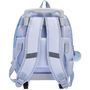 Voir la diapositive 4 : DISNEY Sac maternelle à roulettes 3D bleu La reine des Neiges