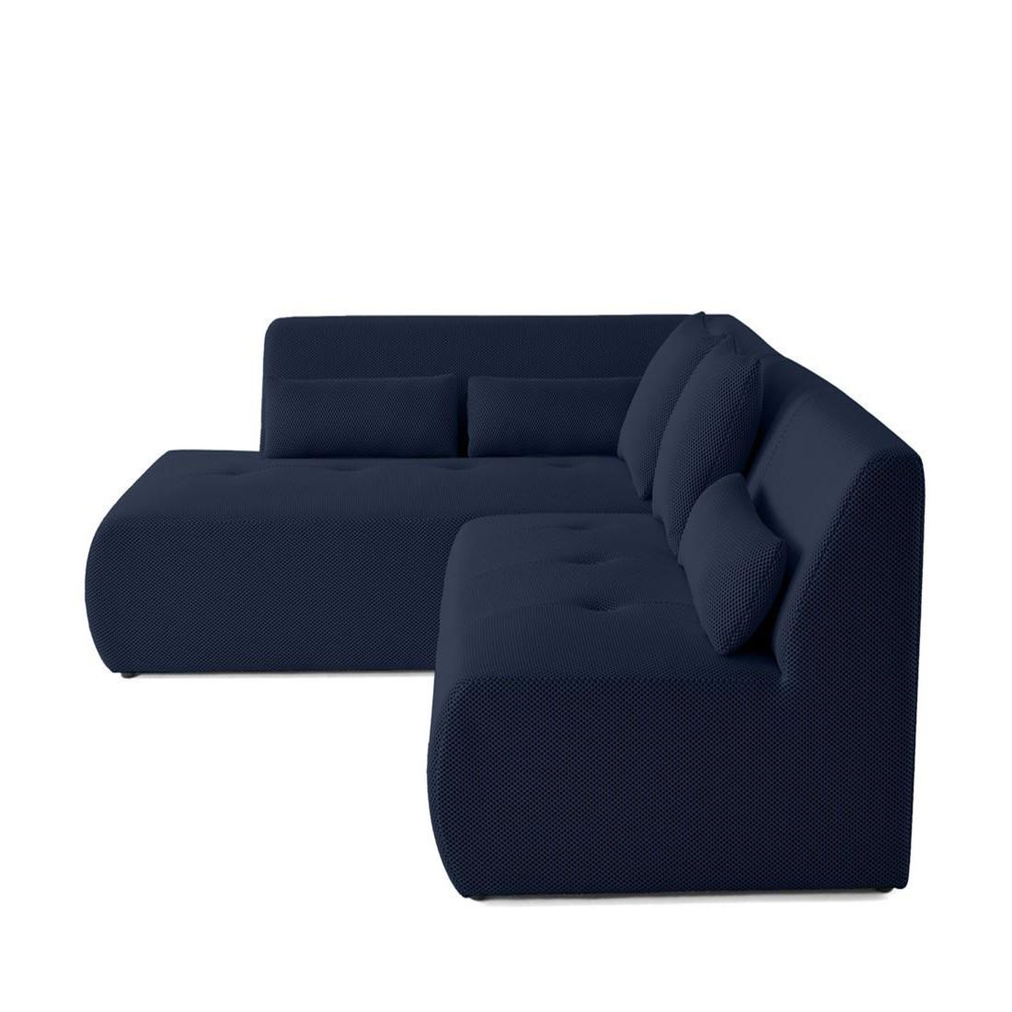 Voir la diapositive 3 : LISA DESIGN Onyx - canapé modulable d'angle gauche - 5 places - en tissu mailles 3d