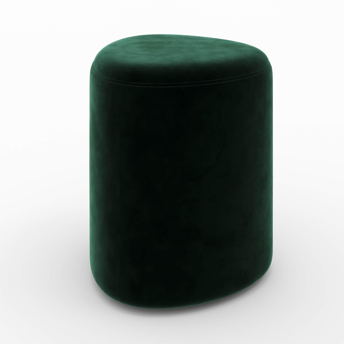 Rendez vous déco Pouf triangulaire en velours vert-Emmy