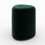 Voir la diapositive 1 : Rendez vous déco Pouf triangulaire en velours vert-Emmy