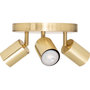 Voir la diapositive 2 : ATMOSPHERA Plafonnier 3 Spots Orientables  Vico  20cm Doré
