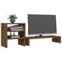Voir la diapositive 5 : VIDAXL Support de moniteur Marron miel 81x20x30 cm Bois de pin solide