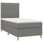 Voir la diapositive 3 : VIDAXL Sommier a lattes de lit avec matelas et LED Gris fonce 80x200cm