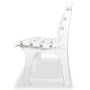 Voir la diapositive 3 : VIDAXL Banc de jardin 145,5 cm Plastique Blanc