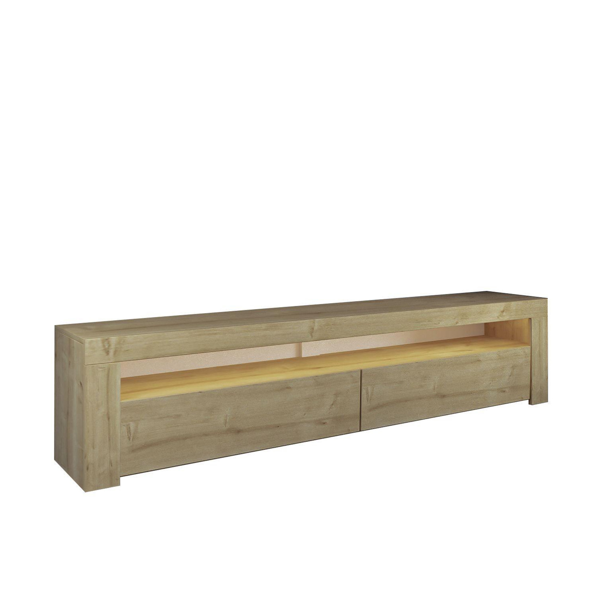 Habitat et Jardin Meuble tv en bois  bati  - 150 x 36 x 46 cm - beige