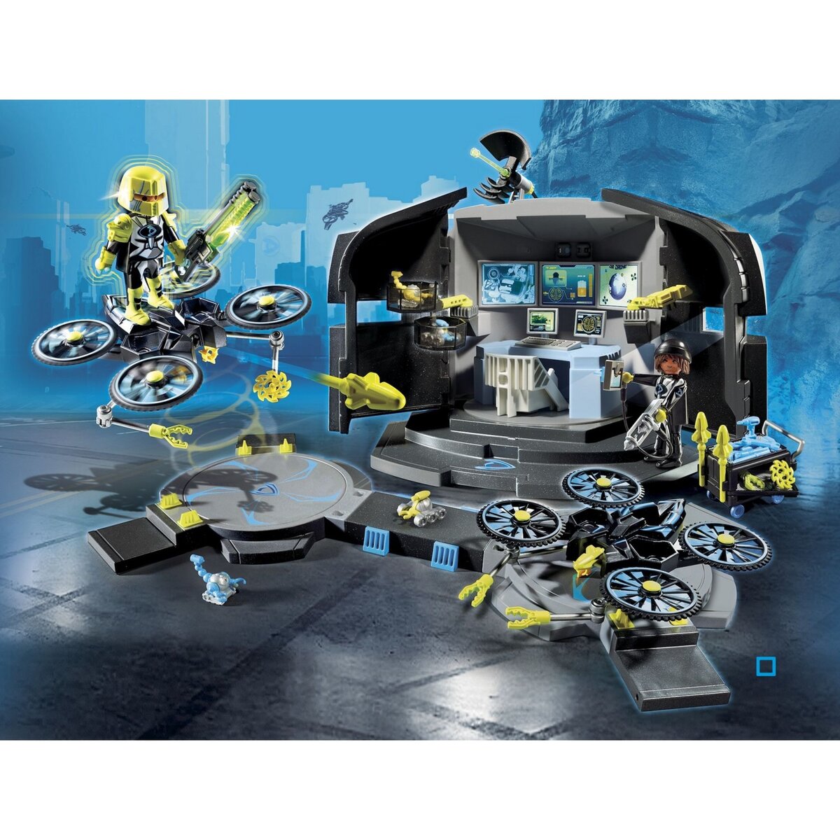 PLAYMOBIL 9250 - Top Agents - Centre de commandement du Dr Drone  