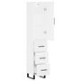 Voir la diapositive 4 : VIDAXL Buffet haut Blanc 34,5x34x180 cm Bois d'ingenierie