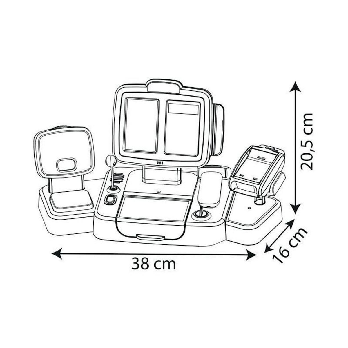 SMOBY Smoby grande caisse enregistreuse - 30 accessoires inclus - des 3 ans