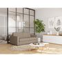 Voir la diapositive 1 : Canapé convertible système couchage express matelas 140x190 17cm 3 places en tissu DYLAN 