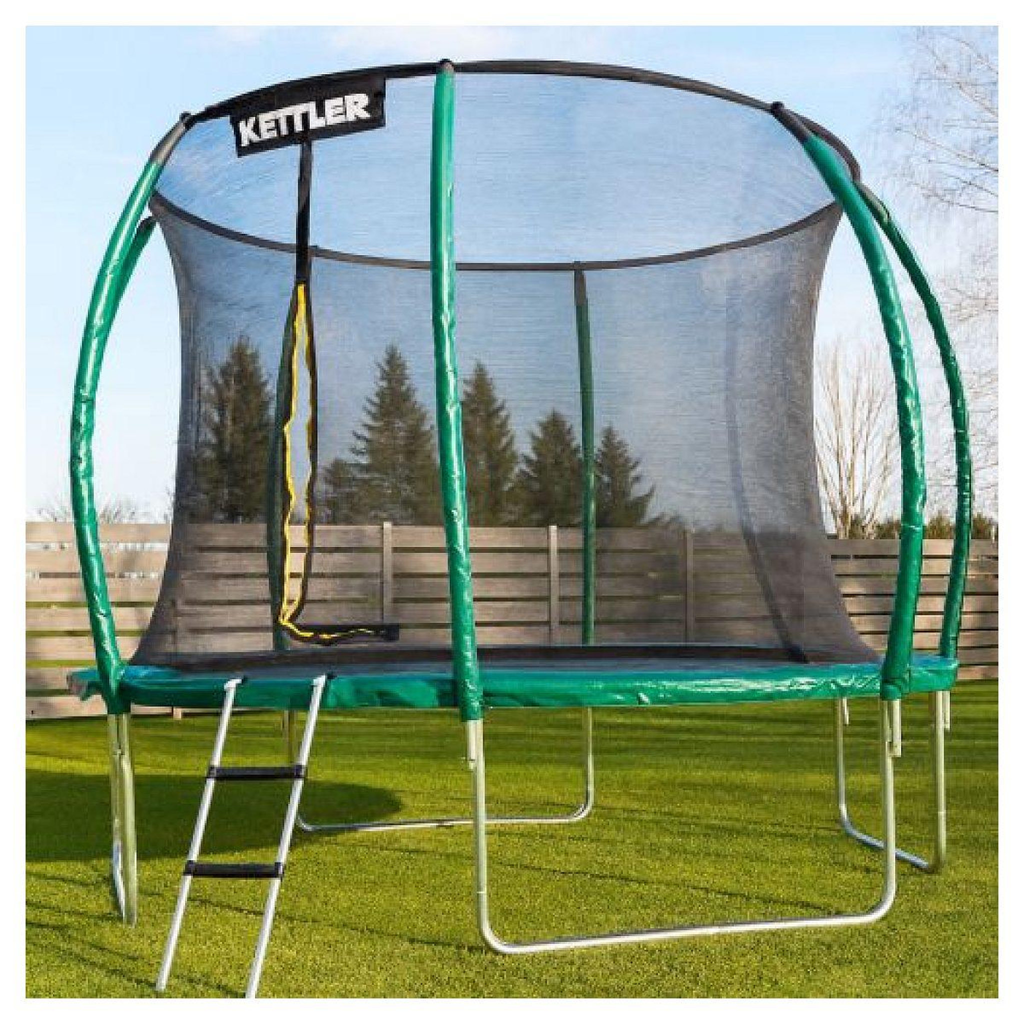 Voir la diapositive 2 : Kettler Trampoline outdoor jump 305cm vert