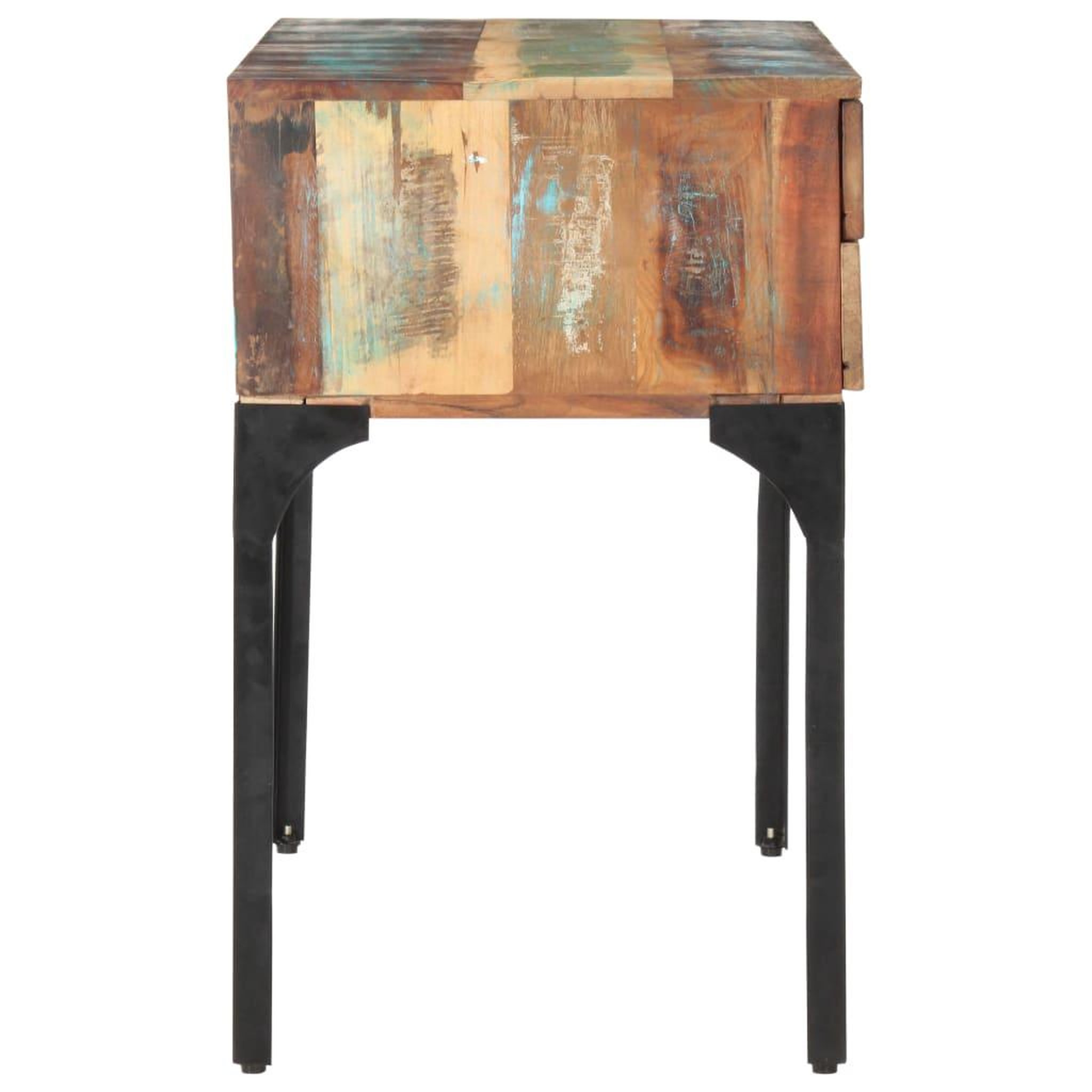 Voir la diapositive 4 : VIDAXL Bureau 118x48x75 cm Bois de recuperation massif