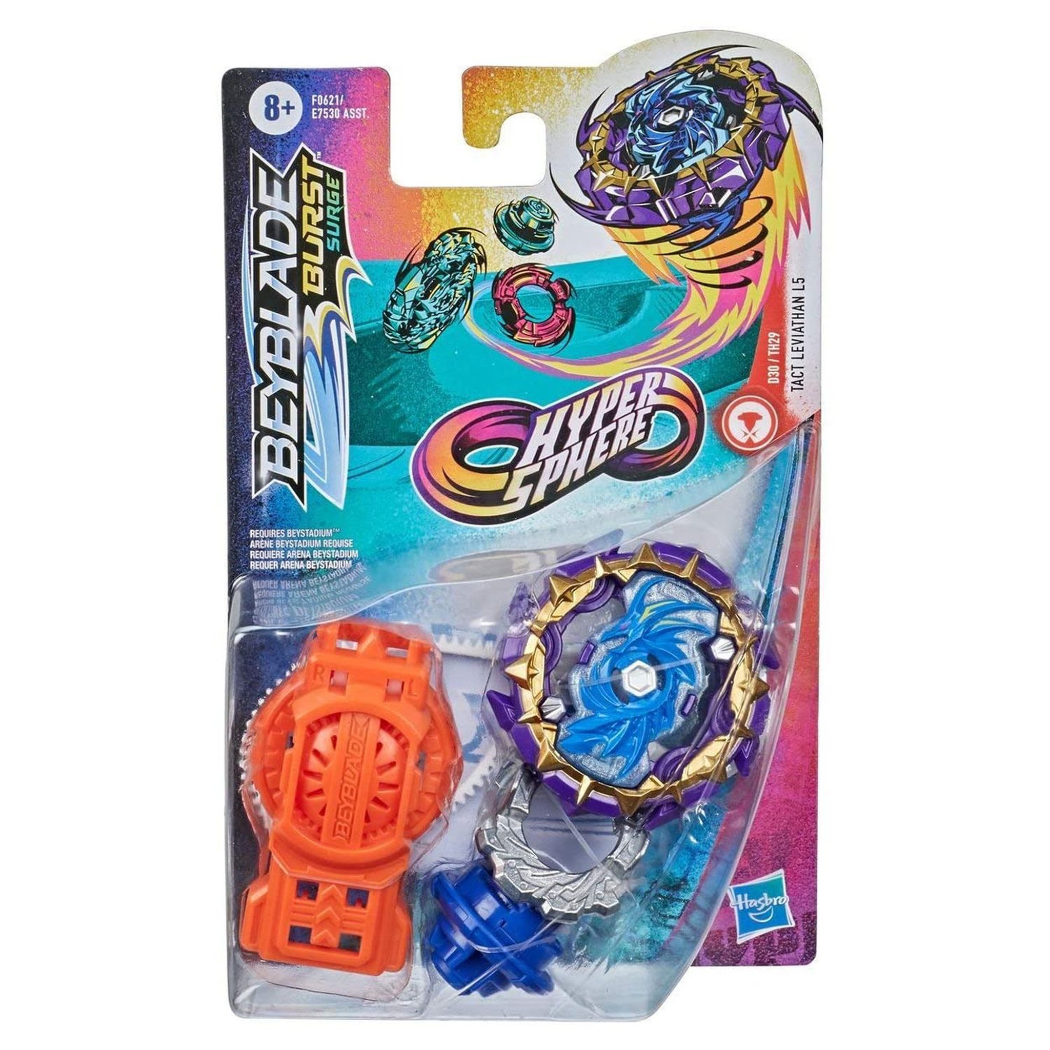 Voir la diapositive 2 : HASBRO Beyblade Burst Rise Hypersphère - Starter Pack Tact Leviathan L5
