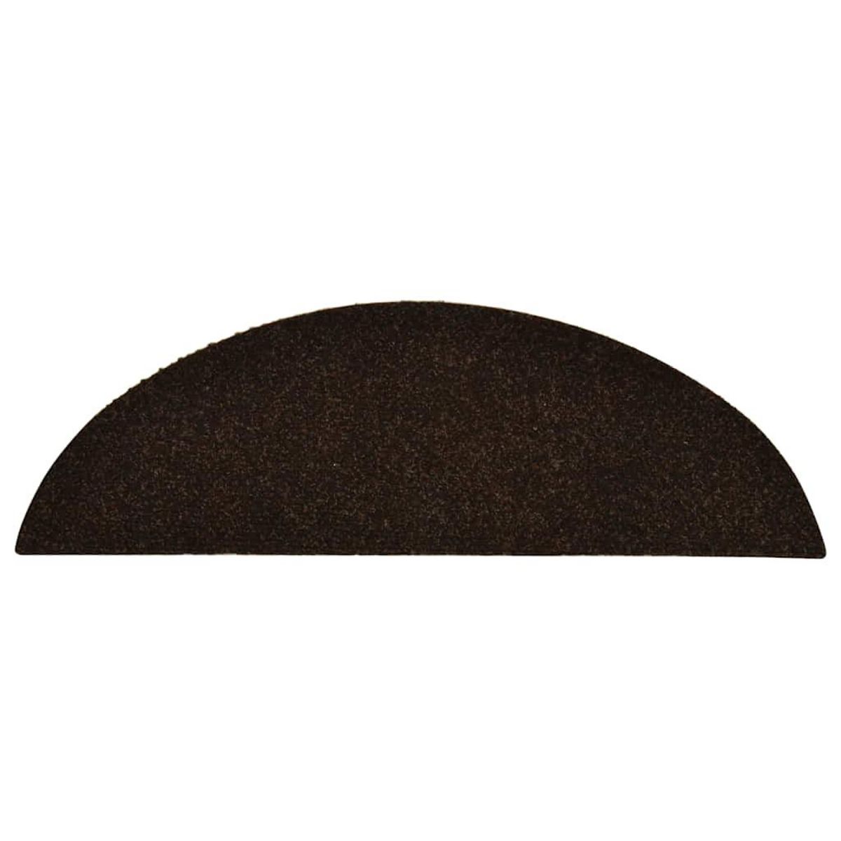 VIDAXL Tapis d'escalier auto-adhesifs 30 pcs marron 56x17x3 cm