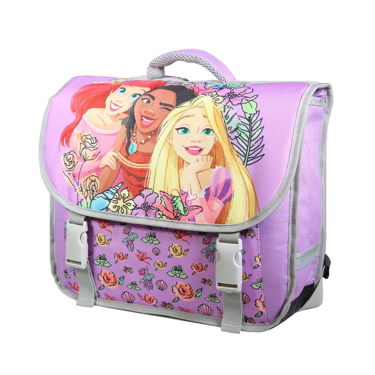 Bagtrotter BAGTROTTER Cartable 38 cm Princesses Violet Fleurs