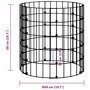 Voir la diapositive 6 : VIDAXL Poteau a gabion circulaire Acier galvanise Ø50x50 cm