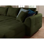 Voir la diapositive 5 : LISA DESIGN Rune - canapé panoramique avec pouf d'appoint - 7 places - style scandinave - gauche