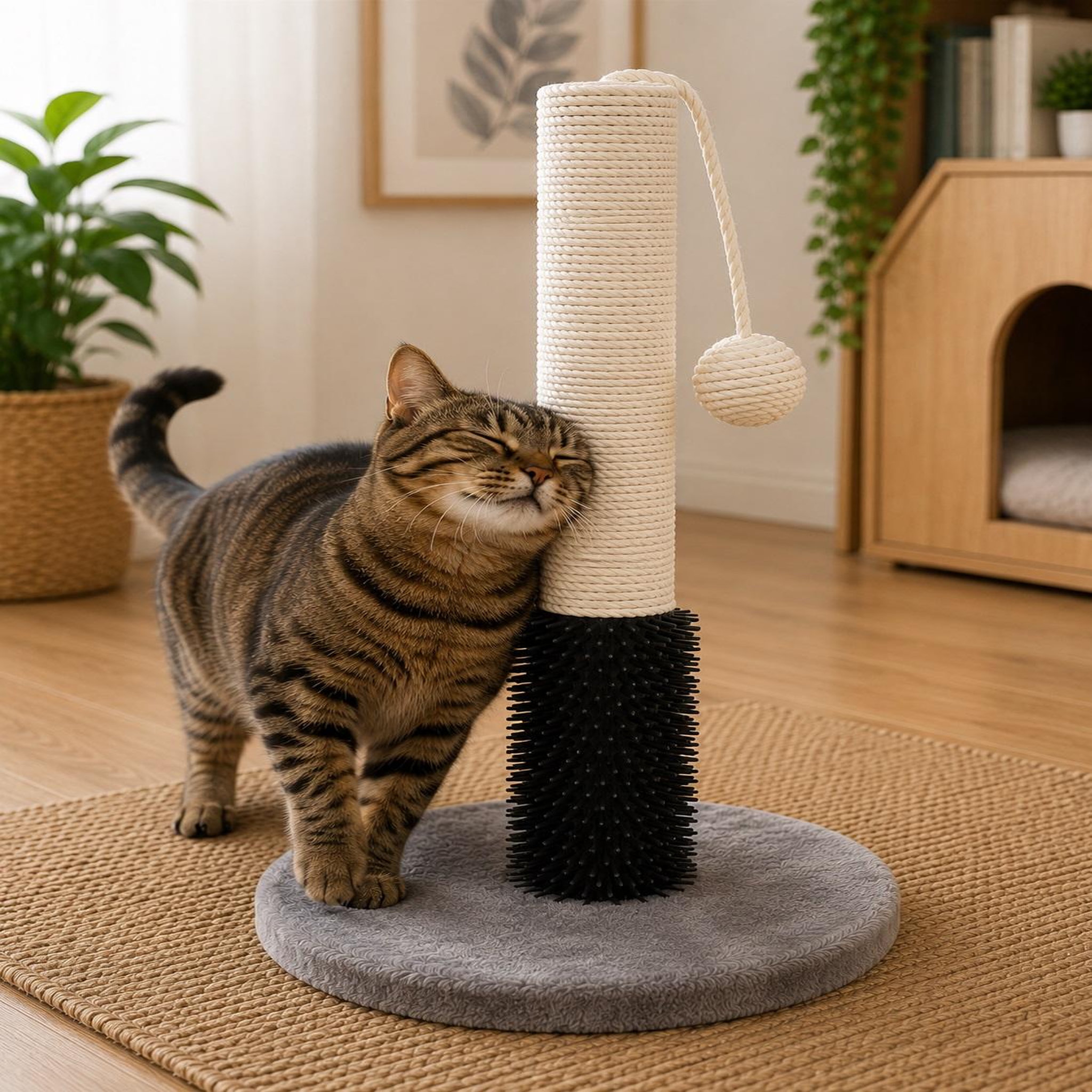 Voir la diapositive 4 : Eden Arbre a chat alize griffoir avec surface de massage 52cm