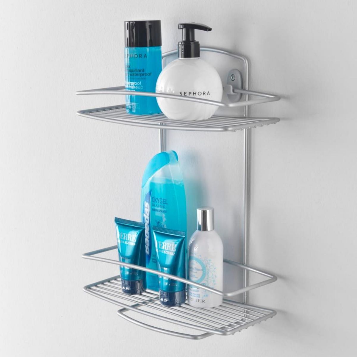 Metaltex Metaltex Support de douche a 2 niveaux Onda Argente