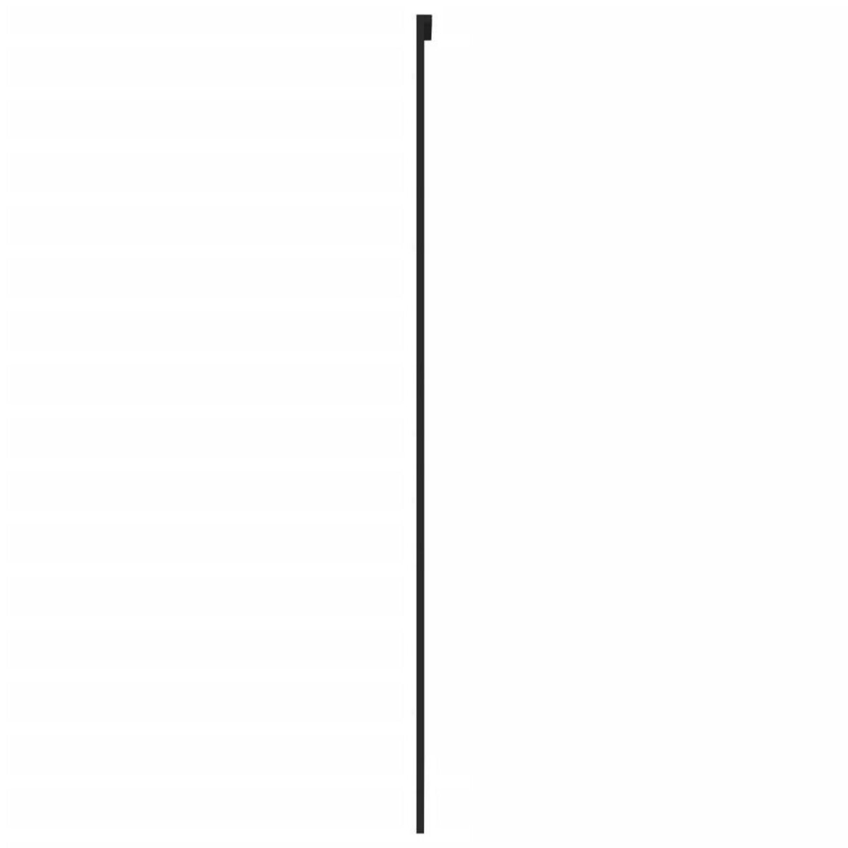 VIDAXL Porte coulissante noir 76x205 cm verre trempe aluminium