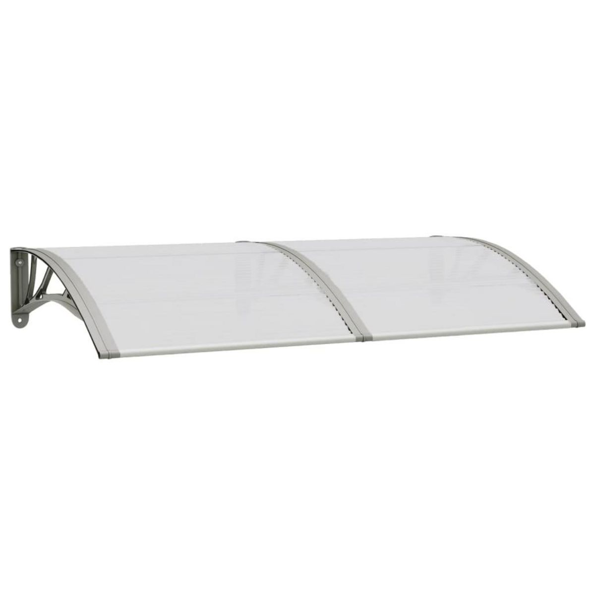 VIDAXL Auvent de porte Gris 150x75 cm Polycarbonate