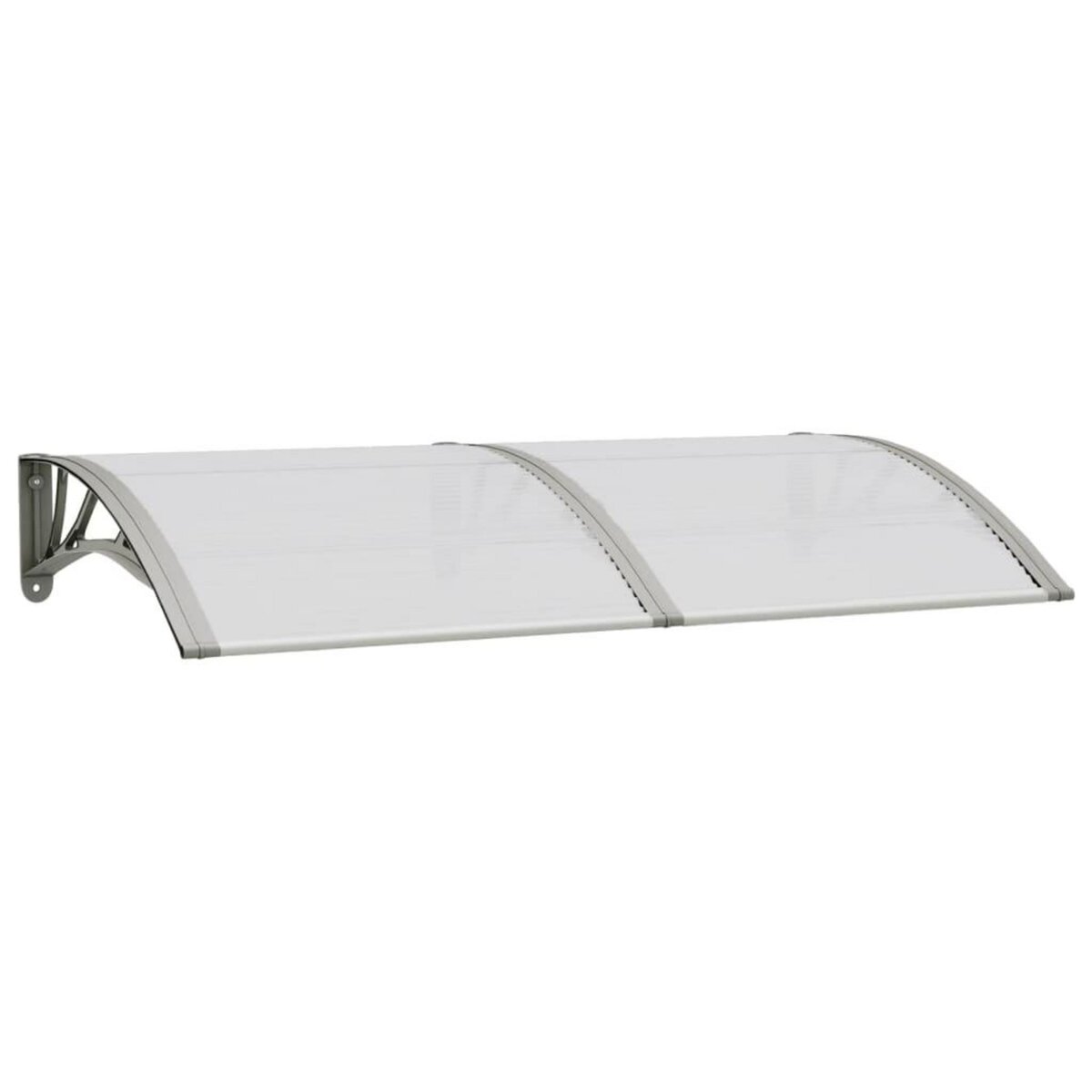VIDAXL Auvent de porte Gris 150x75 cm Polycarbonate