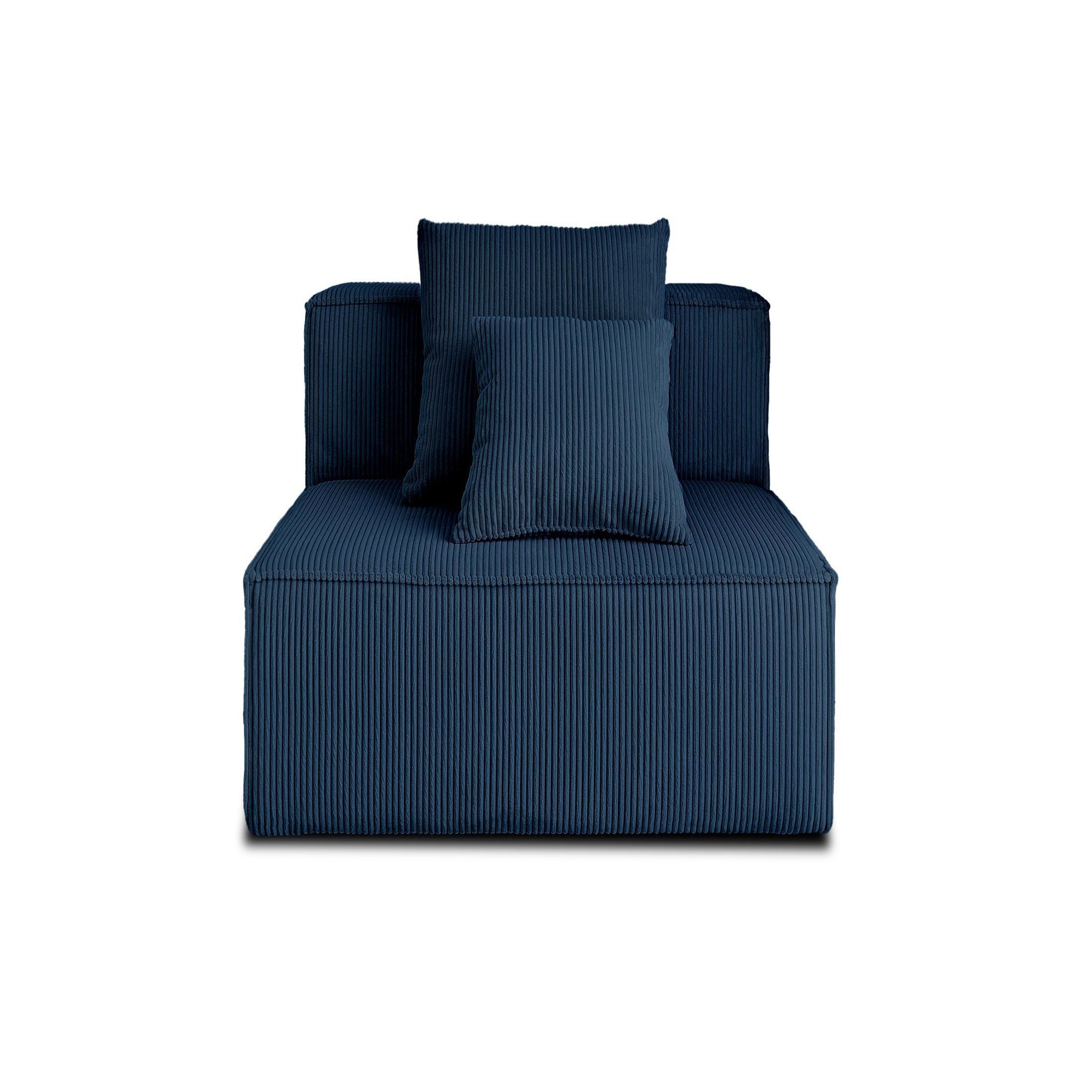 Voir la diapositive 1 : LISA DESIGN Colombine - module d'assise - en velours côtelé
