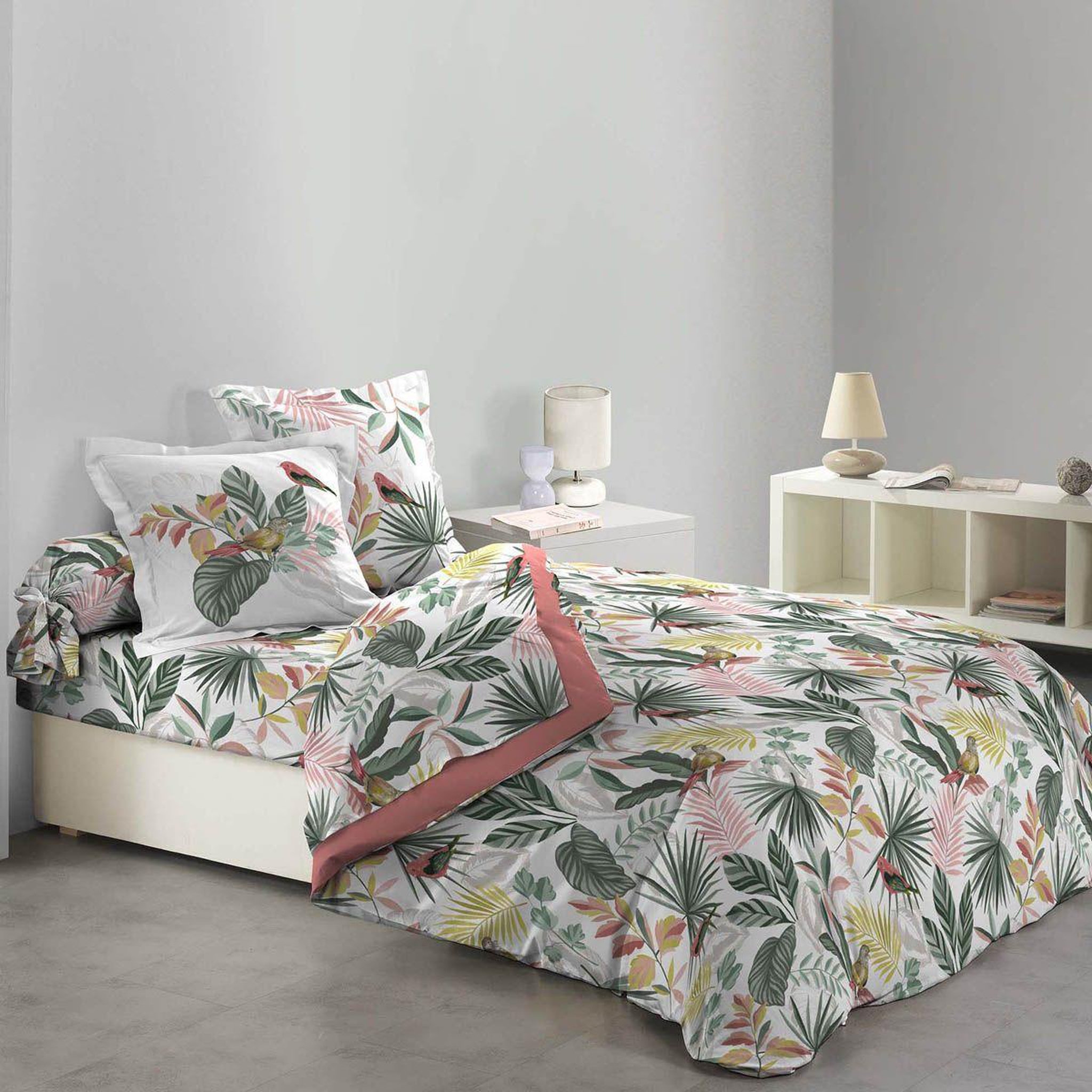 Voir la diapositive 2 : Douceur d'Intérieur Parure de lit 6 pièces  marbelina  240x220cm vert
