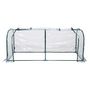 Voir la diapositive 6 : HOMCOM Serre de jardin tunnel 2L x 1l x 0,8H m tente bâche transparent acier