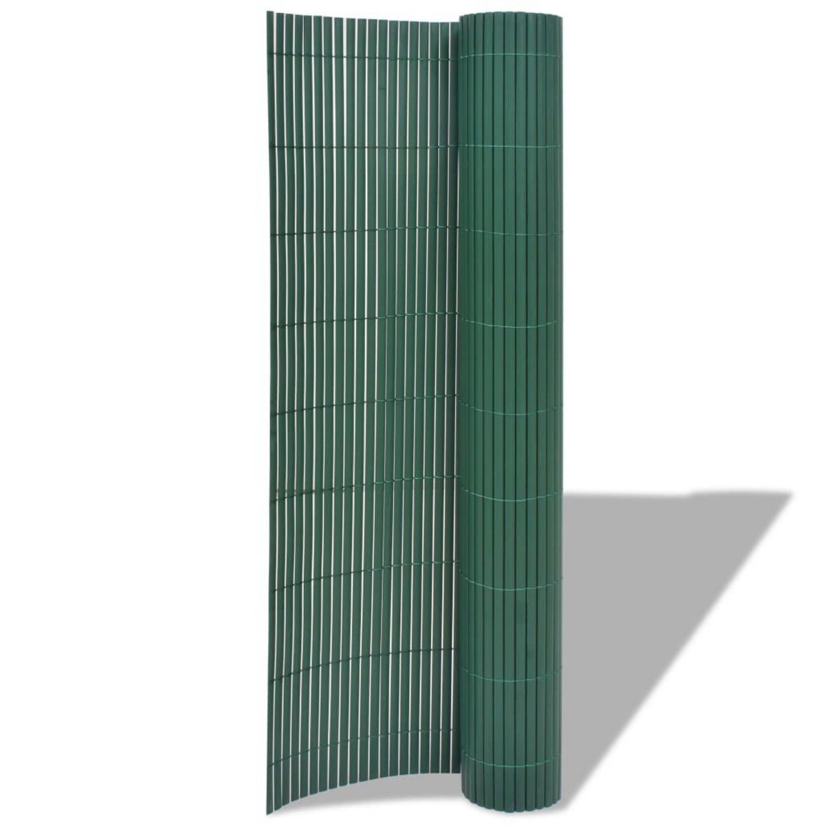 VIDAXL Cloture de jardin Double face PVC 90 x 300 cm Vert