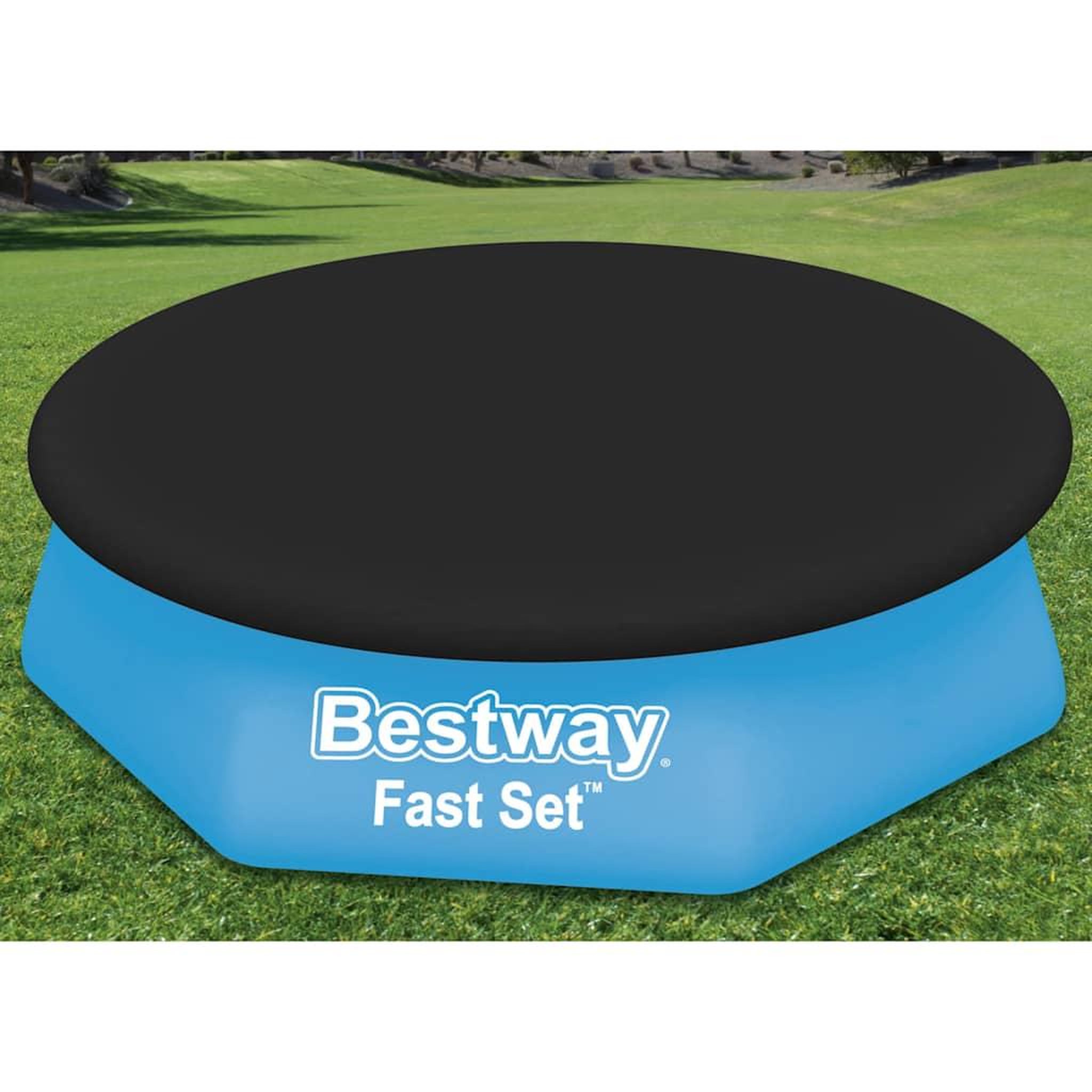 Voir la diapositive 2 : BESTWAY Bestway couverture de piscine flowclear fast set 240 cm