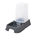 Paris Prix Distributeur d'Eau & Croquettes  Chat  1,5l Gris