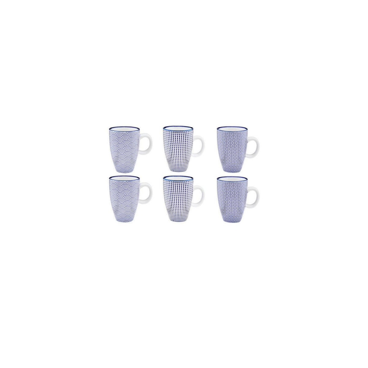BJORN Tasse PATTERN 9cl - 6 pièces - Dark blue