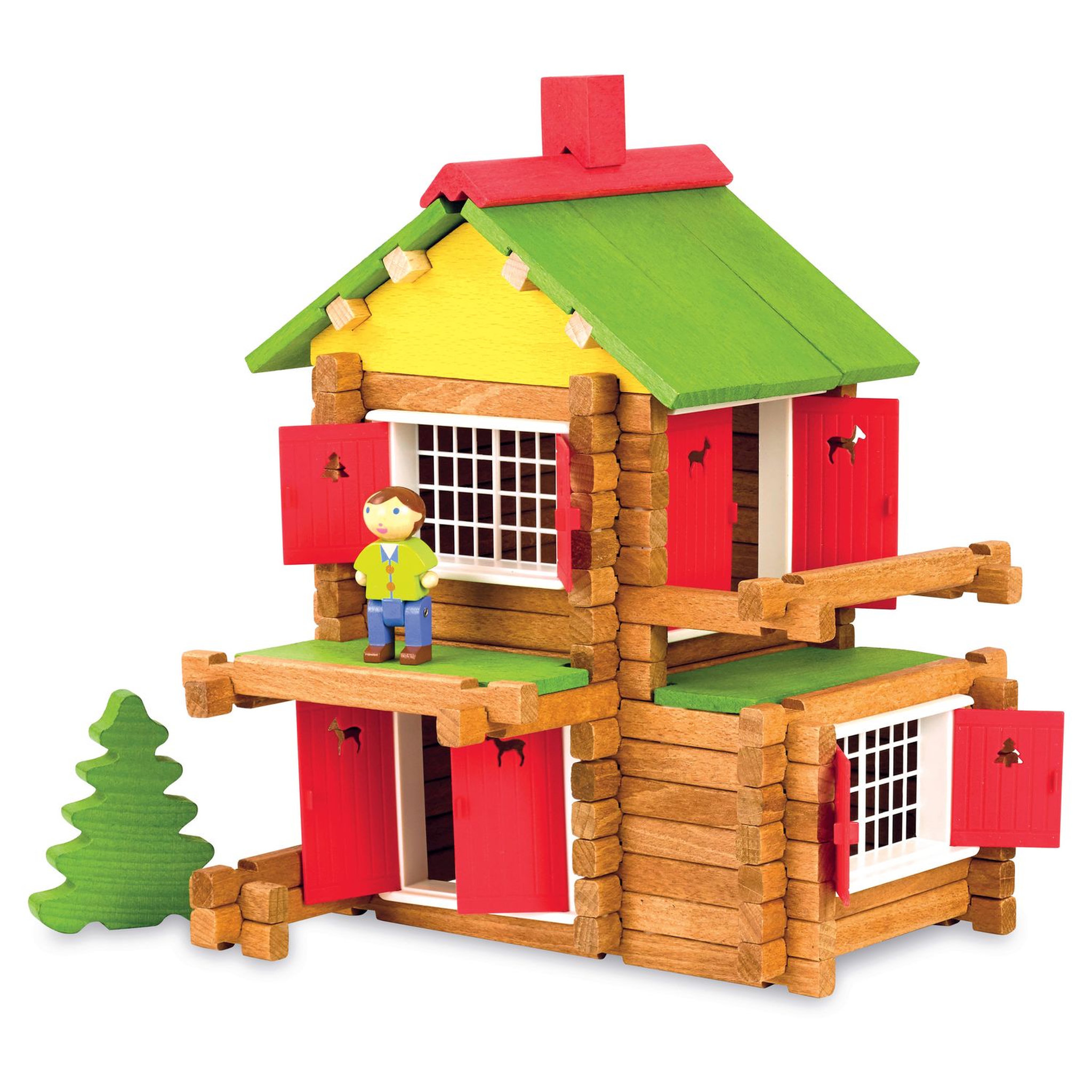 Voir la diapositive 2 : JEUJURA Mon chalet en bois - 135 pièces 