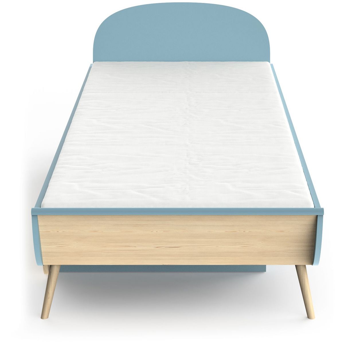 Lit enfant 90X200 cm bleu LINIA 