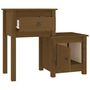 Voir la diapositive 4 : VIDAXL Tables de chevet 2 pcs Marron miel 79,5x38x65,5 cm Pin solide