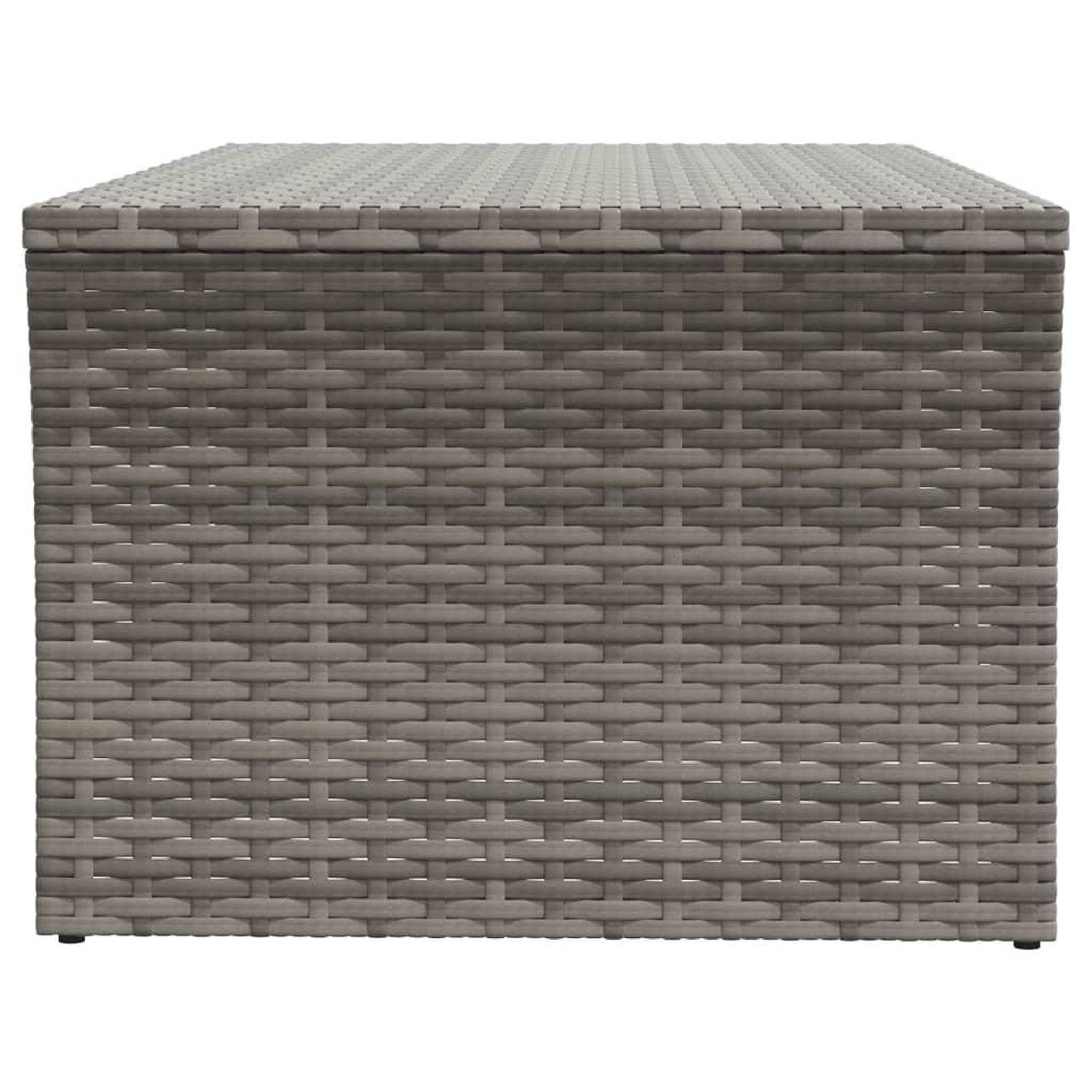 Voir la diapositive 4 : VIDAXL Table basse gris 100x50x40 cm resine tressee