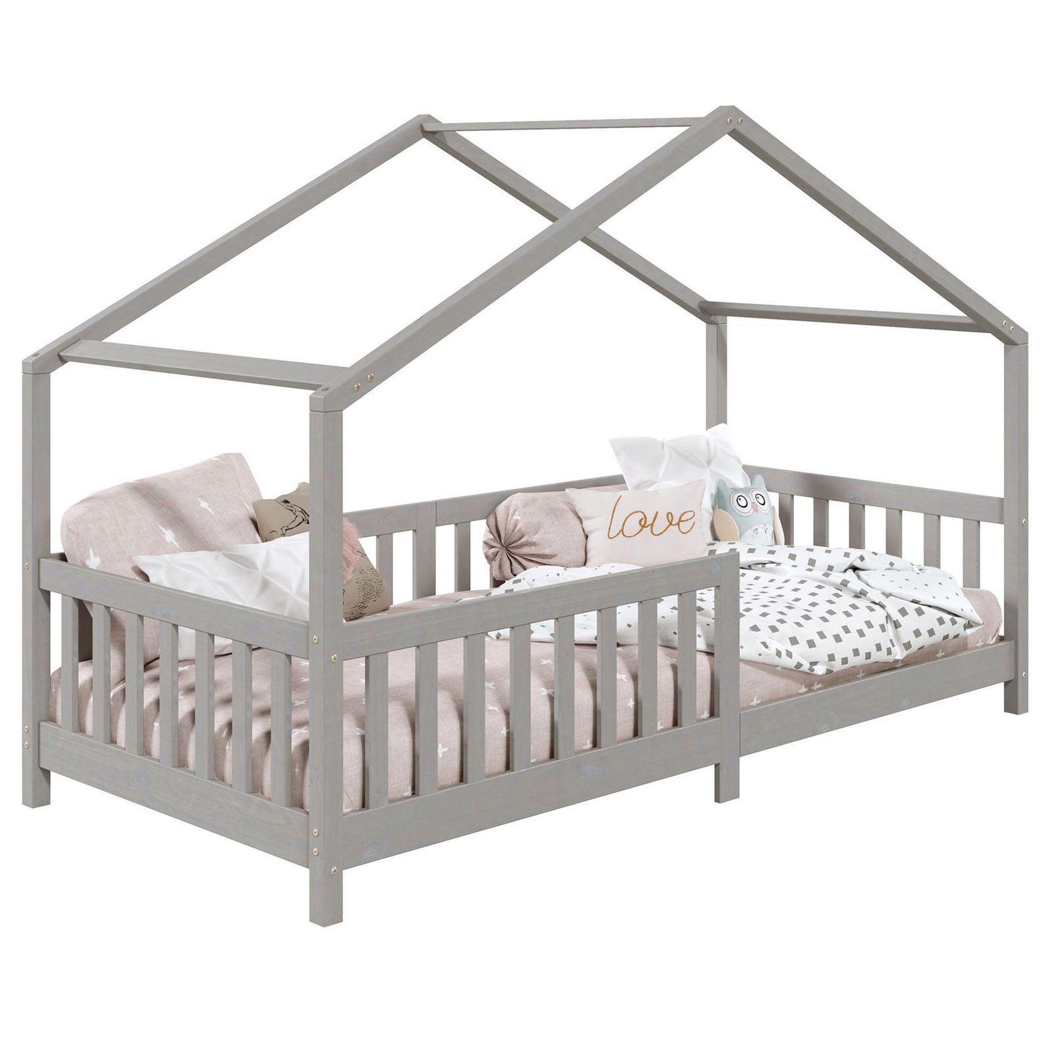 Voir la diapositive 1 : IDIMEX Lit cabane LISAN 90 x 190 cm, en pin massif
